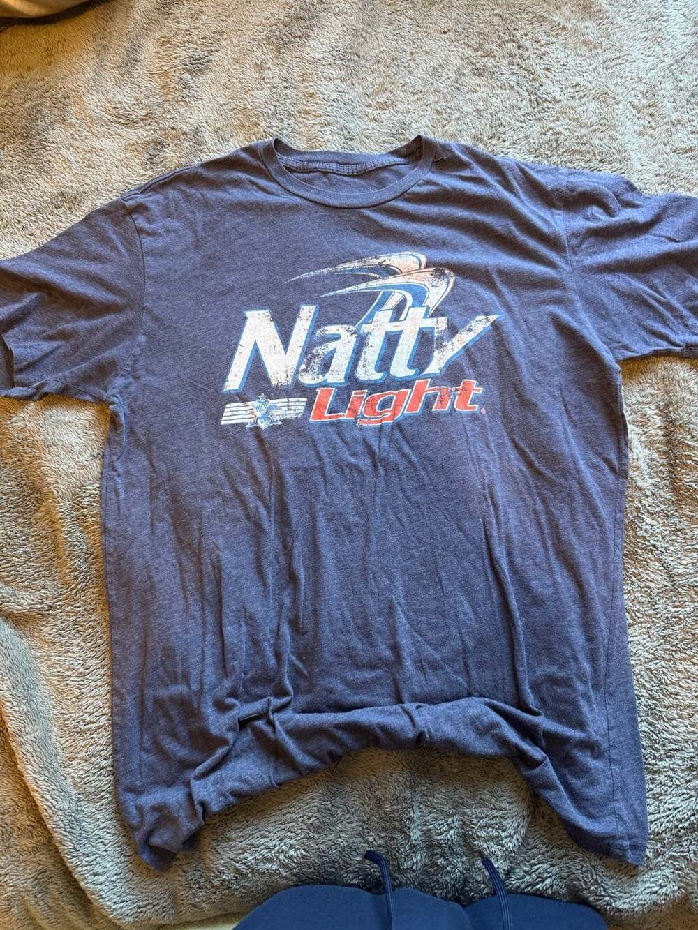 Lucky Brand Natty Light Graphic T-Shirt Blue Size L
